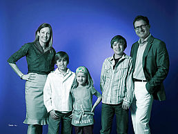 Die Familie Axel und Herta Stiegelmar mit der nächsten Generation